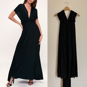 Tricks of the Trade Black Maxi Dress Small NWOT